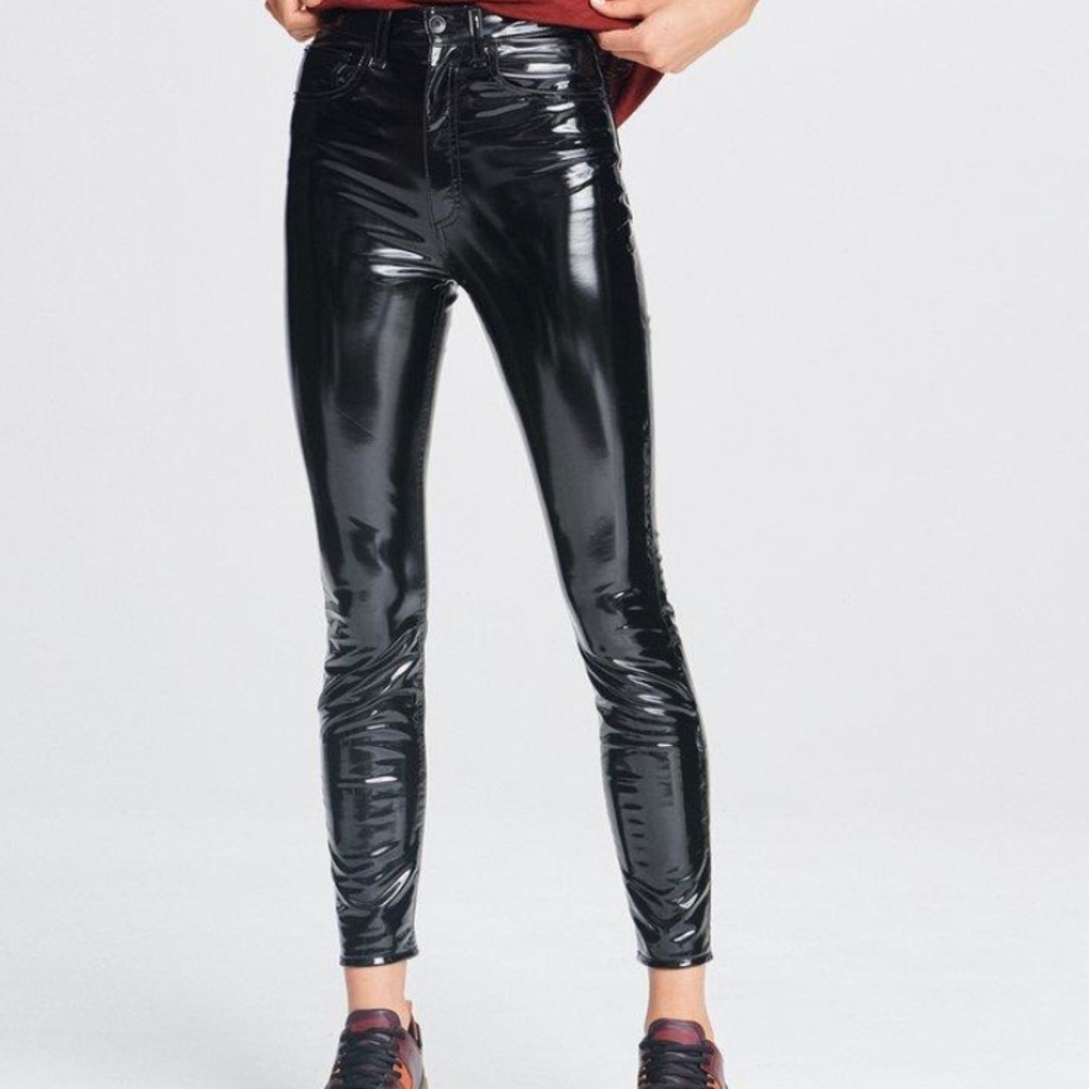 Rag and bone patent leather pants